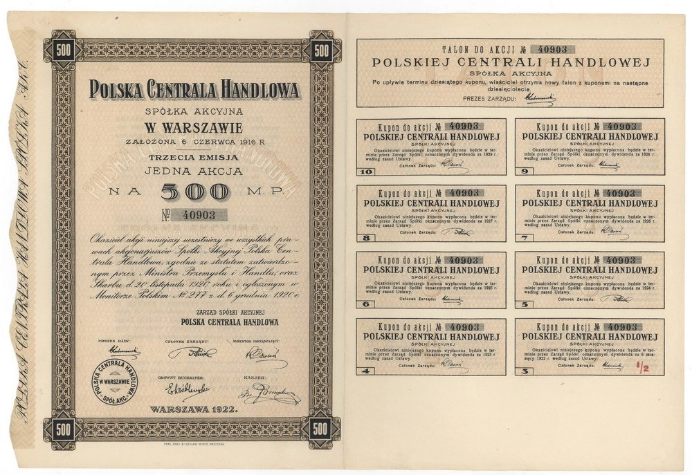 Zdjęcie akcji Polska Centrala Handlowa Spółka Akcyjna