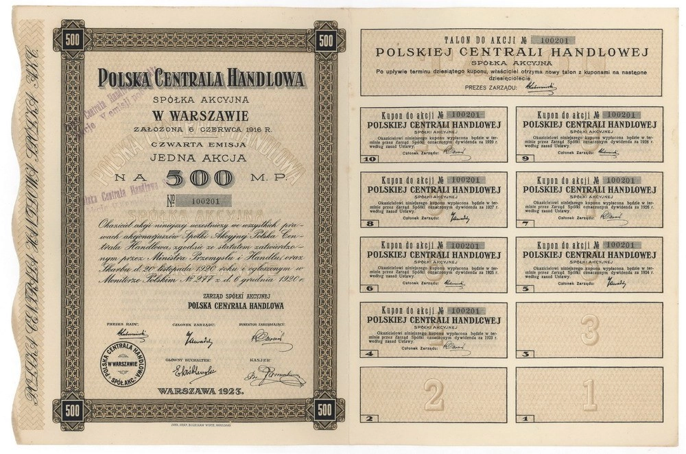 Zdjęcie akcji Polska Centrala Handlowa Spółka Akcyjna