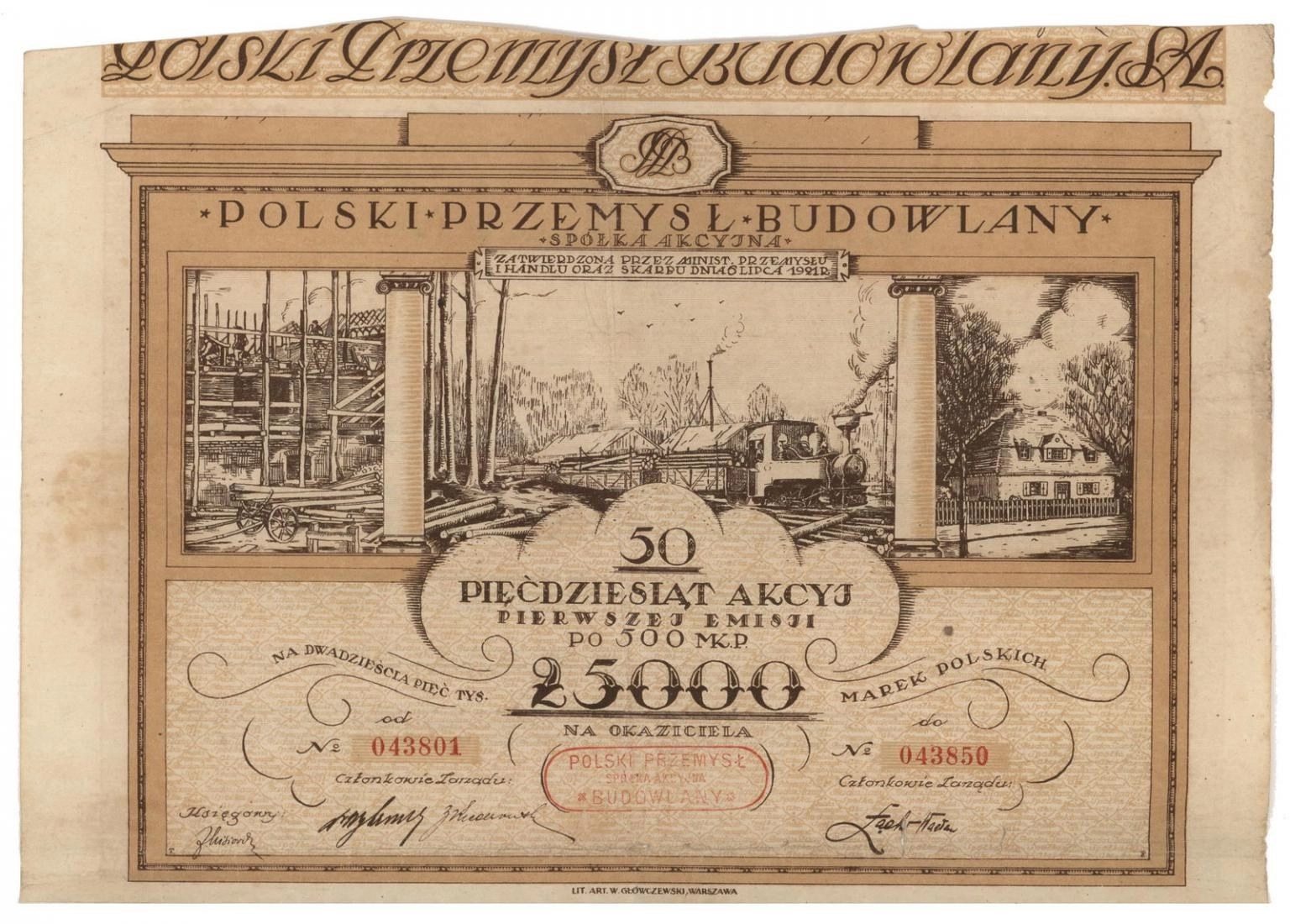 Zdjęcie akcji Polski Przemysł Budowlany Spółka Akcyjna