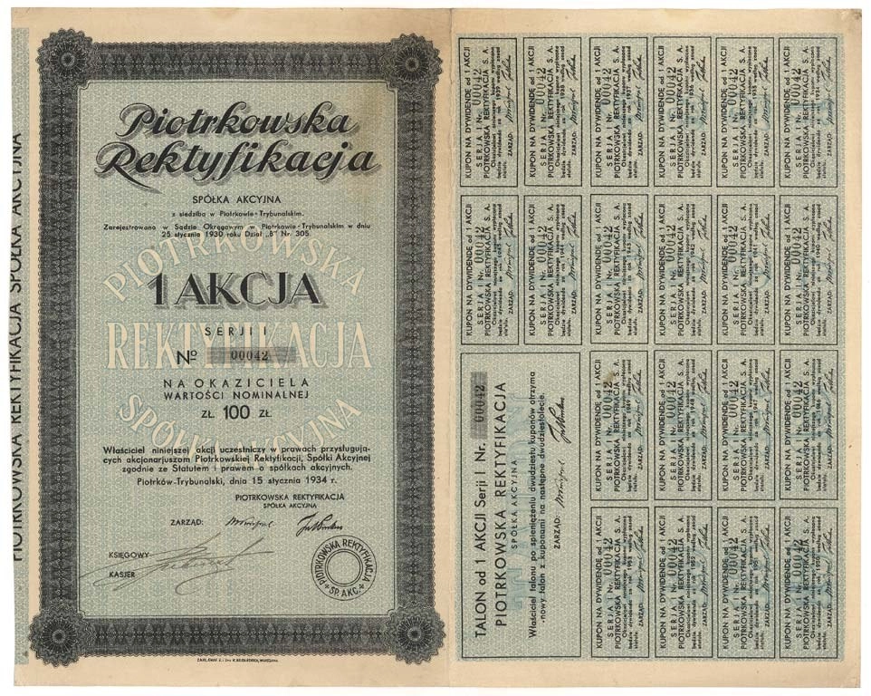 Zdjęcie akcji Piotrkowska Rektyfikacja Spółka Akcyjna